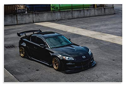 Auto-Poster Jdm Mazda Rx-8 Breite Karosserie Poster dekorative Malerei Leinwand Wandkunst Wohnzimmer Poster Schlafzimmer Malerei 40 x 60 cm