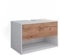 Vicco Waschbeckenunterschrank Kate, Weiß/Eiche, 80 x 50 cm