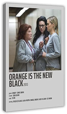 JDRC Serie Orange Is The New Black Vintage Leinwand Poster Schlafzimmer Dekor Sport Landschaft Büro Zimmer Dekor Geschenkrahmen 60 x 90 cm
