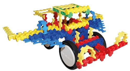 er-Stone stecko® - Familien- Set 262-teiliges pädagogisches Bausteinset für Kinder ab 3 Jahre