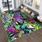 Hip-Hop Graffiti Teppiche, Weicher & Bequemer Teppich 160x230 cm Bunter Street Art Design, Urban Style, Kinderzimmerteppich rutschfest & Pflegeleicht Für Schlafzimmer, Wohnzimmer, Küche & Esszimmer