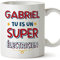 Mugffins Tasses Personnalisables pour ÉLECTRICIEN homme - En Français - Cadeau Personalisé- Tu es Super - 11 oz / 330 ml