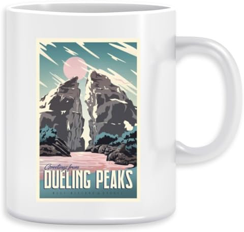 Greetings From Dueling Peaks Kaffeebecher Becher Tassen Ceramic Mug Cup