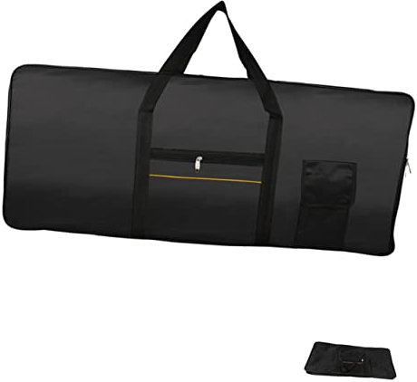 TOYANDONA Bolsa De Teclado Electrónico 61 Teclas Resistente Al Agua De Tela Oxford con Correa Ajustable Y Asa Ergonómica para Transporte Seguro De Piano Electrónico