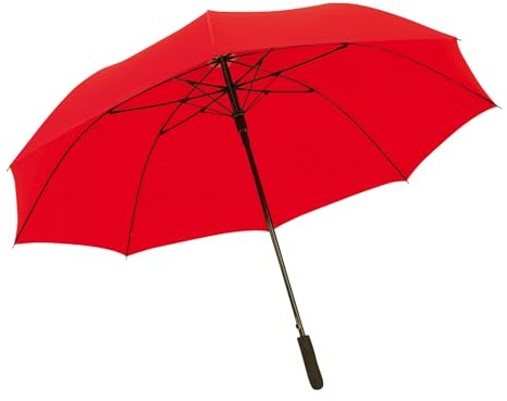 Stockschirm Automatik XXL für Damen Herren 120 cm Fiberglas Polyester | Mit Moosgummigriff, 93 cm Gesamtlänge, 485g, Schließband mit Klettverschluss, in verschiedenen Farben erhältlich