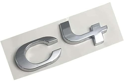 ARRYEDCN Auto Emblem für Citroen C4 / C4 Aircross / C4 Cactus / C4 Picasso, 3D Chrom Emblem Badge Aufkleber original Ersatzteil Verschleißteile Kühlergrill Emblem Car Styling,A