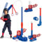 SKERITO Baseball Set Kinder, T-Ball Set Tee mit hängenden Tees für 3 4 5 6 7 Jahre mit Baseballschläger und 3 Basebällen, Sportspielzeug, Geburtstagsgeschenk für Jungen und Mädchen, blau