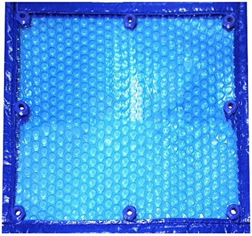 telo solare piscina Telo Protettivo For Piscina A Bolle Con Occhiello, 400 Μm Di Spessore, Resistente Piscina A Bolle Vasca Idromassaggio Spa Coperture Solari Coperta Termica Galleggiante,Blue(4m x 7m