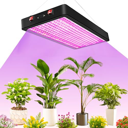 XUNDE YW2000 Garten Vollspektrum Led Pflanze wachsen Licht wachsende Lampe für Indoor wachsen Zelt Pflanzen Saatgut Veg Blüte Phyto (schwarz)
