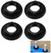 4 Pack 1/2 BSP Sink Tap Back Nuts, Lasting ABS Plastic Flanged Back Nuts Surface Pipe Fittings for Bathroom Basin Taps and Mixers High-Strength Plumbing tools Accessories for Home Use