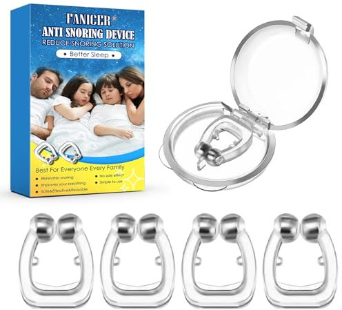 8 Stück Schnarch-Gerät Anti, Schnarchstopper, Nasenclip, Septum Nasenring, hochwertigen Schlaf