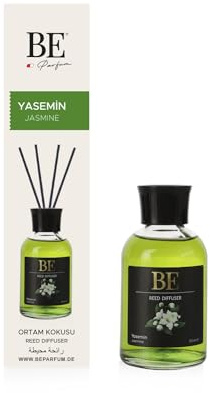 BE Parfum Duftstäbchen Raumduft Stäbchen Set Diffuser Verschiedene Düfte 110 ml (Jasmin)
