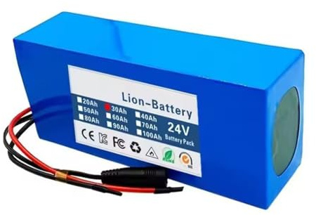 24V Batteries Lithium De Rechange pour Trottinettes Pliables 30Ah Batteries Lithium-ION Étanches 6S3P Batteries De Rechange avec Chargeur XT90