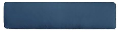 Traumschlaf Feinjersey Seitenschläferkissen Bezug – Weicher Jersey Kissenbezug aus 100% Baumwolle, atmungsaktiv & hautfreundlich, mit Reißverschluss – 40x180 cm, dunkelblau