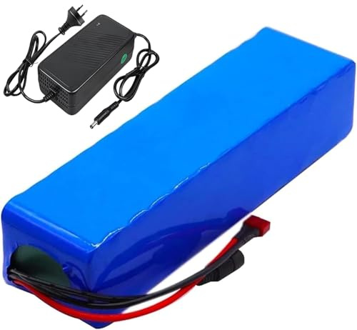 Batterie Lithium-ION 36V 6Ah, Avec Système BMS Intégré Chargeur, Pour Vélo Électrique, Scooter, Outils Électriques, Moteur 50W-300W 36V 6Ah,XT30+JST
