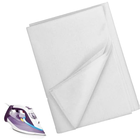 Medium Weight Iron On Fusible Interfacing White 1x3m - One Sided Fusible Fleece Batting for Sewing, Quilting & Bag Making - Craft Interfacing Fabric for Collars, Tote Bags, Cushions, DIY Home Decor