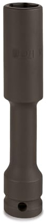 Tazozo Deep Impact Socket, 1/2” Drive, 17mm, 6-Point Socket | Wheel Lug Nut Remover Extra Long Thin Wall Socket for Automotive Garage Tools