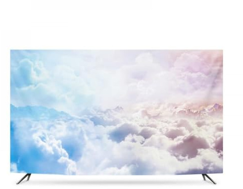 GPDNBIEU, 32-65 Pulgadas for LED/LCD/TV Curvas Computadora TV Art Cubierta de televisión Lavable Estirable(Clouds1,65inch)