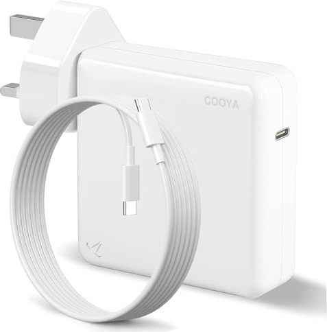 COOYA 96W USB C Fast Charger, for Mac Book Pro Charger, Compatible with MacBook pro & MacBook Air, for ipad Pro, Suitable for mobile phones and laptops and All Type C Device, 6.6 ft Cable Included