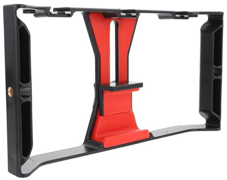 Abaodam Support de Téléphone Portable en Abs Noir Stabilisateur Vidéo et Trépied, Compatible Tournage Mobile et Micro Film