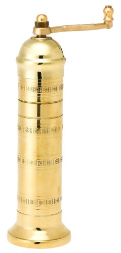 Pepper Mill Imports Atlas Salt Mill, Brass, 8