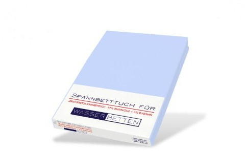 Kirsten Balk Jersey Stretch Spannbettlaken, bleu, 180x200-200x220 cm