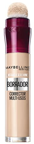 Maybelline Borrador Ojos Tono 01 Light Corrector De Ojeras, Bolsas E Imperfecciones Pieles Claras - 6Ml