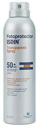 Fotoprotección Isdin Transparent Spray SPF 50+ | Aplicación 360º | 250ml