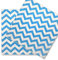 EinsSein 60x Papierservietten Servietten Wave 33x33cm Weiss-hellblau Einwegservietten Hochzeitsservietten Partyservietten Speiseserviette