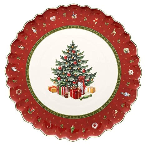 Villeroy & Boch Toy's Delight Piatti da Portata (M), Rotondo, Rosso