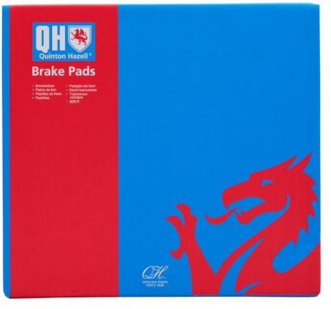 Quinton Hazell Brake Pad Set - 4 OEM Quality Direct Fit Replacement Brake Pads for Single Axle - Front - BP1208