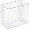 iDesign 66100EU Affixx Selbstklebender Küchen-Organizer, Starke Haftkraft, Rückstandslos zu entfernen, 7,5 cm x 15,25 cm x 12,75 cm, durchsichtig, kunstoff