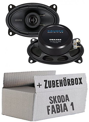 JUST SOUND best choice for caraudio Crunch DSX462-4x6 Koax-System - Einbauset passend für Skoda Fabia 1 6Y Kombi Combi Heck - justSOUND