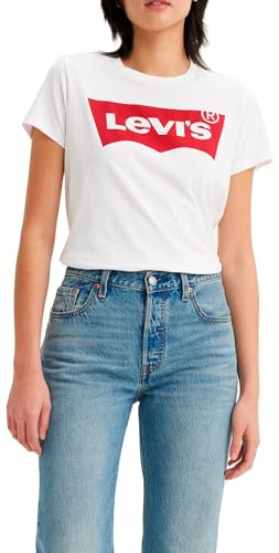 Levi's Damen The Perfect Tee T-Shirt,Batwing White,XL