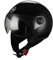 BHR Casco Demi-Jet 801 ONE| Casco Scooter Omologato ECE | Casco Motorino con Visiera Antigraffio e Sgancio Micrometrico | Nero Metallizzato | XL