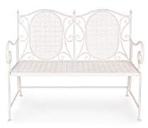 Bizzotto Emily Bank 2P, Eisen, Mehrfarbig, 20 x 118 x 95 cm