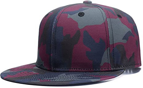 Quanhaigou Gorra de béisbol Unisex de Camuflaje clásico del ejército, Ajustable, ala Plana, Sombrero de Camionero, Camuflaje, Talla única