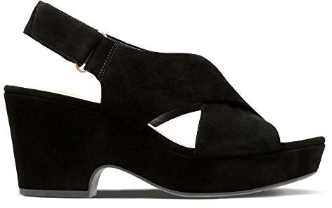 Clarks Femme Maritsa Lara Sandales Bride Cheville, Black SDE, 37 EU
