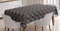 ABAKUHAUS Jazz Musik Tischdecke, Saxophon Key Notes, Für den Inn und Outdoor Bereich geeignet Waschbar Druck Klar Kein Verblassen, 140 x 170 cm, Schwarz Grau Rot