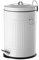 LOLAhome Papelera de 20 litros industrial blanca de acero para cocina Basic