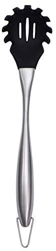 VILLCASE Cucchiaio per Scolapasta Tagliatelle Utensile per Spaghetti Forchetta da Cucina Kichen Mestolo in Silicone per Pasta Utensile da Cucina