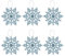 Toddmomy Light Blue Christmas Hanging Snowflake Glitter Tree Hanging Snowflake Pendants Xmas Winter Wonderland Ice Snowflake Decorations for Holiday Festival 12pcs 10cm