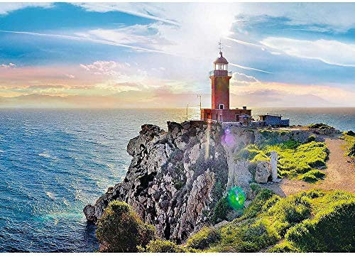 XiuTaiLtd Der Melagavi Leuchtturm - 1000 Teile Puzzle Aus Trefl