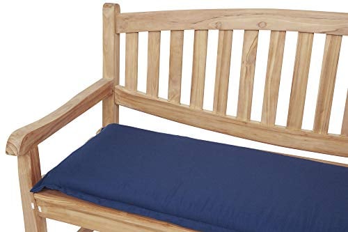 Kettler Polen KETTtex 2148 Auflage Gartenbank Florence 140x50x6 cm dunkelblau waschbarer Bezug Sitzpolster