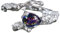 NicoWerk Damen Silberring Lava aus 925 Sterling Silber Schmelzen Schmal mit Stein Struktur Edel Asymmetrisch Zirkonia Verstellbar Offen SRI814