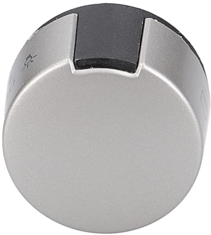easyPART passend für BOSCH 00610448 Knebel für Backofentemperatur Balay an | Herd, Drehgriff, Silberfarben, Kunststoff, Durchmesser 39mm, Breite 39mm, Höhe 23mm, Gewicht 15g, Thermostat