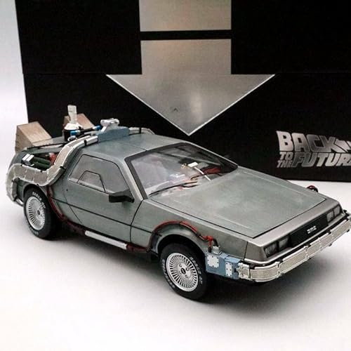 1:18 Super Elite Time Machine with Light & Sound Diecast Models Toys Car Limited Collection Auto Gift