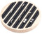 nbeads Holz Schmuck Display Tablett, 6 Schlitz Ring Ohrring Display Speicher Halter Ohrringhalter Schmuckständer Schwarz Leder Einsatz Schmuck Organisator Für Schmuck Einzelhandels, 14.9x1.7 cm