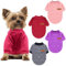 HYLYUN 4 Stück kleine Hundepullover – Haustier Hund Klassische Strickwaren Pullover weiche Verdickung warme Welpen Hunde Shirt Winter Welpen Pullover für Hunde