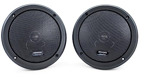Kenwood Excelon XM65R Motorcycle Speakers (Pair), 6.5 2-Way Coaxial Rear Speakers for 2014-Current Harley Motorcycles, 300W, 2-Ohm Impedance, Injection-Molded Polypropylene Cone & PEI Dome Tweeter